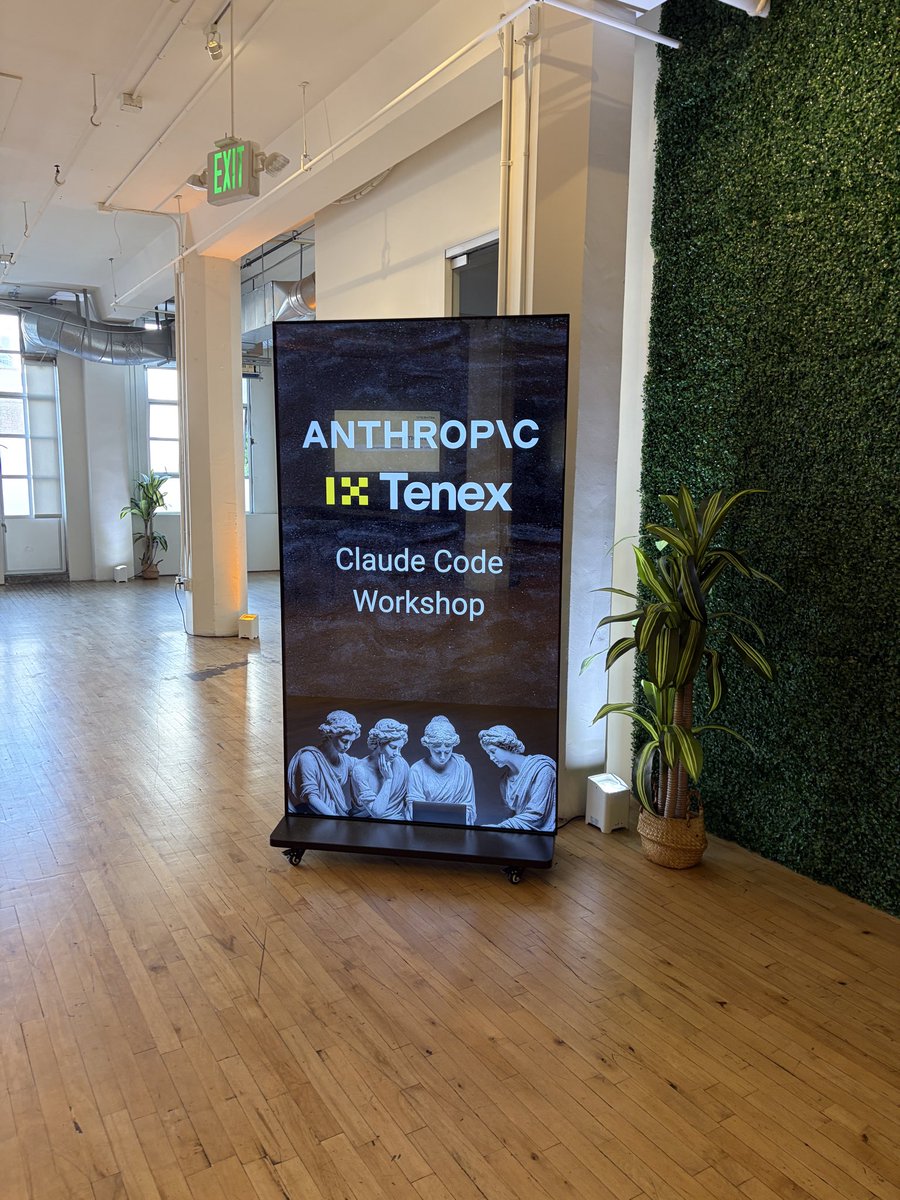 JJEnglert's tweet photo. Back at it in SF ❤️

Going back to the bag today with a Claude code workshop. https://t.co/I2qlgpIsup