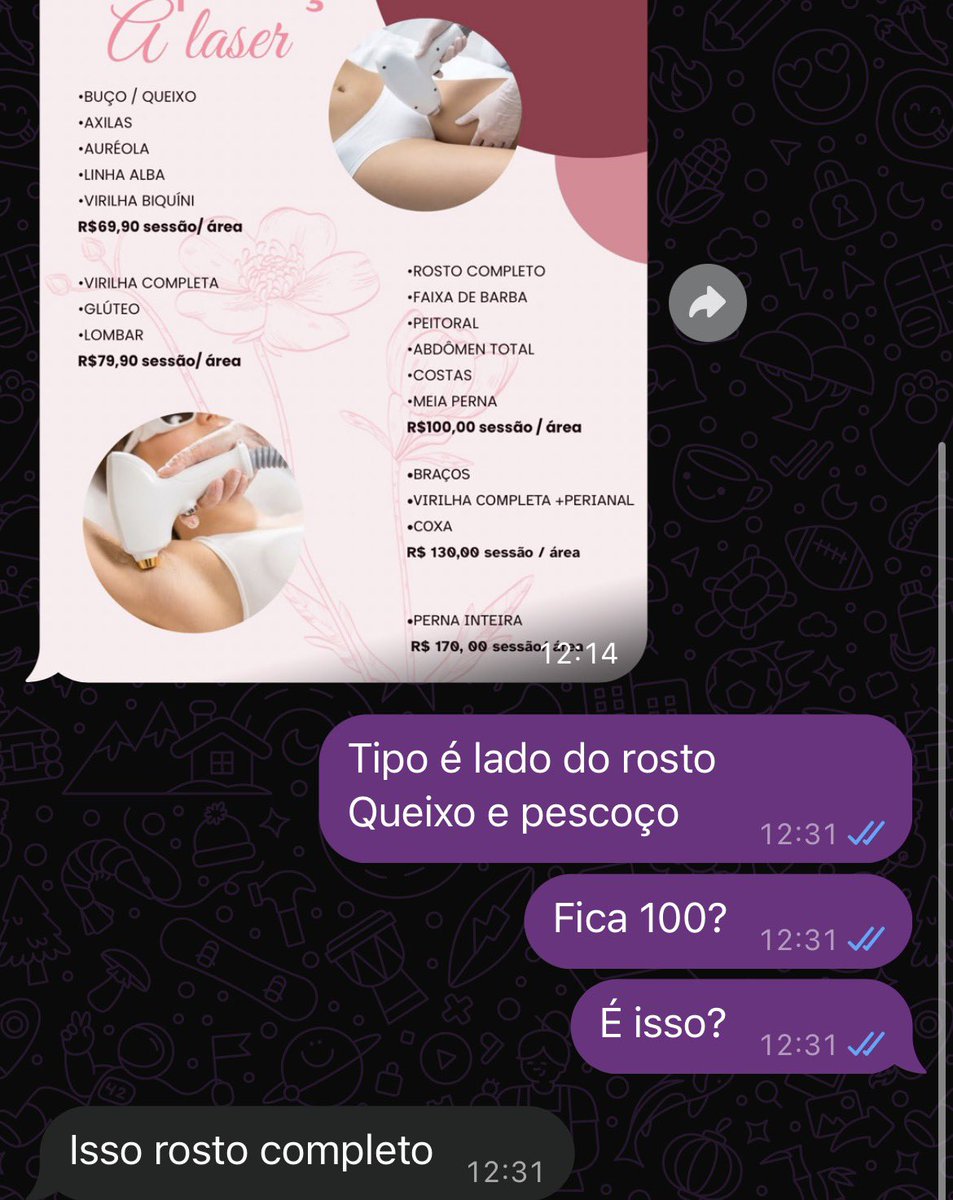 feetbeeh's tweet photo. Quero um otario lavando meu laser do rosto completo 
100,00 https://t.co/S5S2QFKU6m