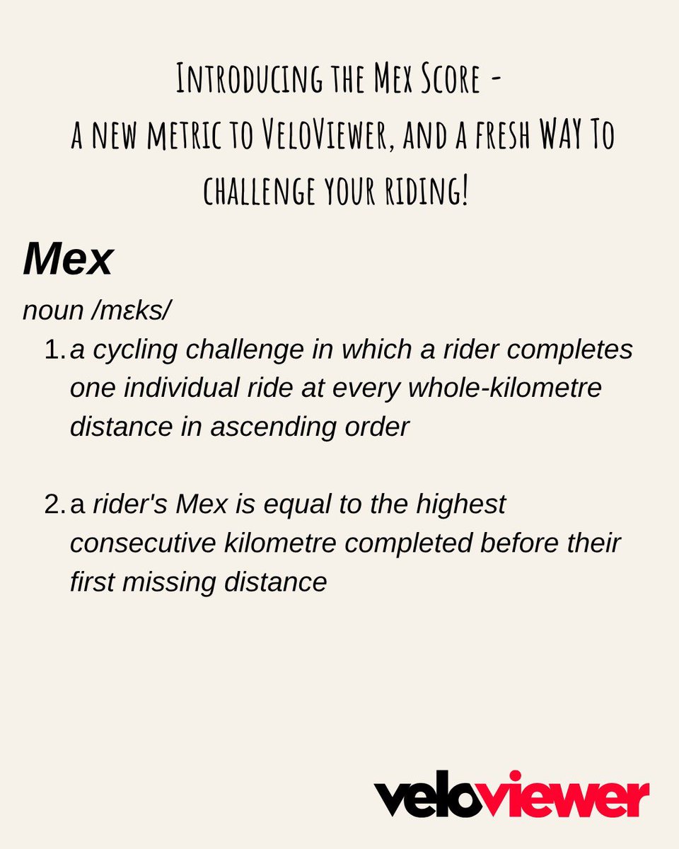 VeloViewer's tweet photo. Eagle-eyed VeloViewer users will have spotted a new Mex Score sitting in your Activity Stats💥

Jump over to our blog to find out more about this new metric, check out your score, and set yourself new challenges🚴🏻‍♂️🚴🏼‍♀️💪🏻

https://t.co/eRnvDLVGth https://t.co/nSQT7coGyj