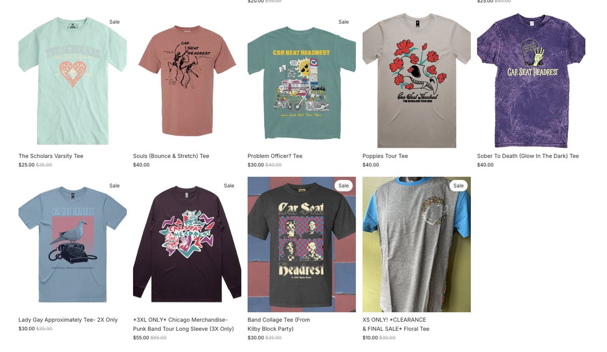 CSHMerch's tweet photo. Went through shirt inventory in my garage and added a few things that haven't been on the shop in a while! https://t.co/ltZ4SQLVJ4