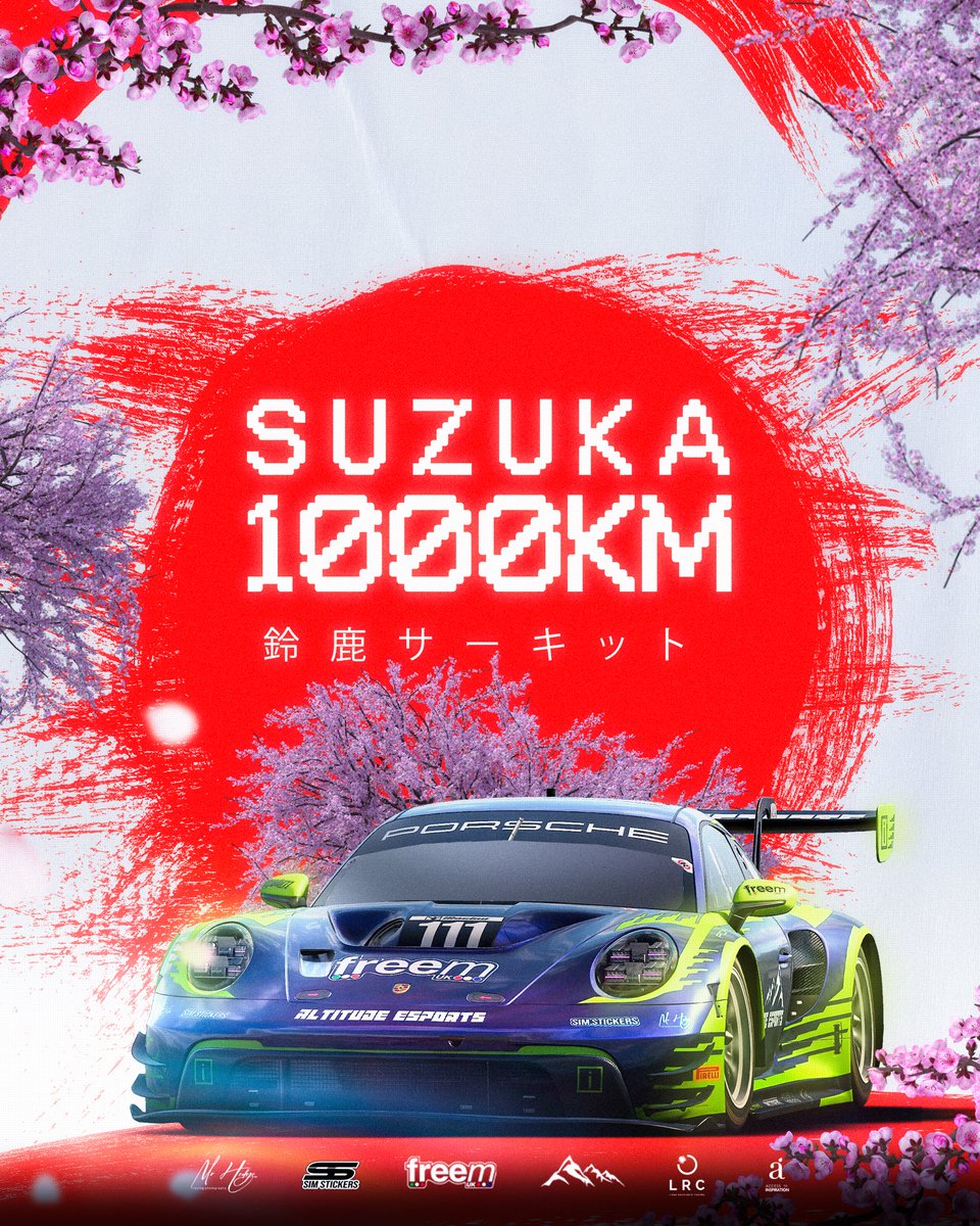 AltitudeFreeM's tweet photo. 🇯🇵 SUZUKA 1000KM 🇯🇵

This weekend, Altitude FreeM eSports takes on 1000km around one of the world’s most iconic circuits. 🌸🏁

Plenty of preparation has gone in behind the scenes — now it’s nearly time to race.

👀 Full driver line-ups announced tomorrow!

#AltitudeFreeM #Suzuka https://t.co/2nvoaMFo0c