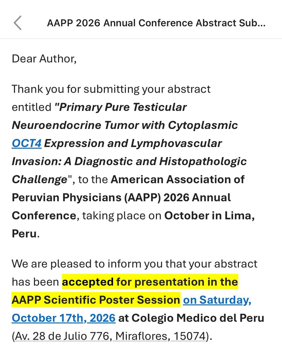 andreasanchezmd's tweet photo. Excited to share a bit of pathology in my home country at the @AAPPHealth Annual Conference! 🔬🇵🇪 #pathmatch https://t.co/9DAlpkMZAu