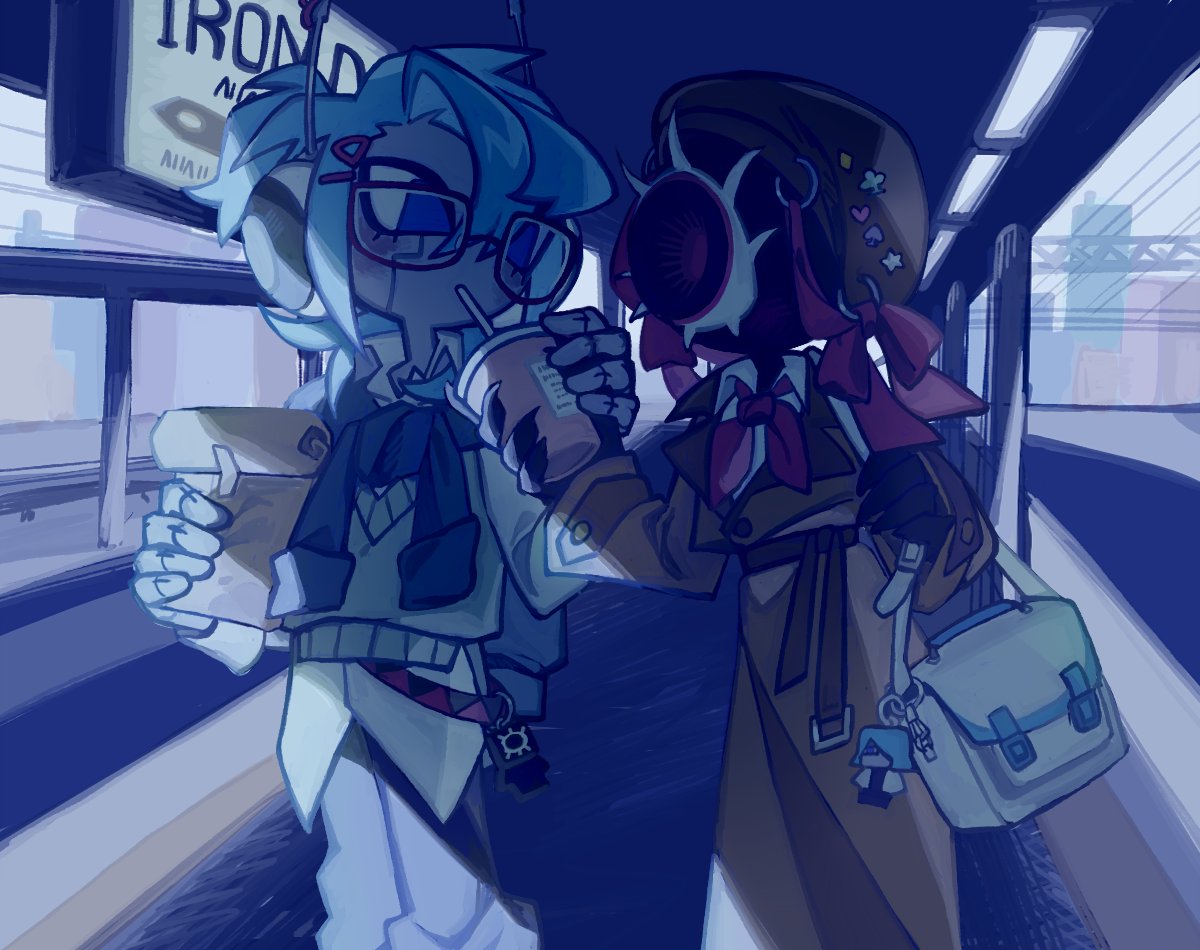 urban_blocks's tweet photo. evil fucked up AU where they flee the admins and live a domestic quiet life in a random server (i think about this AU frequently) https://t.co/N1pjT4sGRz