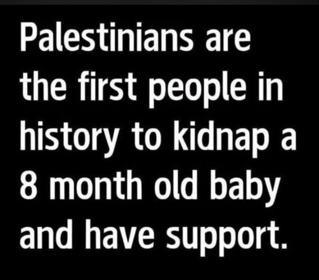 YisraelOfficial's tweet photo. 🤬

They not just kidnapped. 
They murdered a 8 month baby and still got some support.

Evil! https://t.co/yRqVVZTvMC