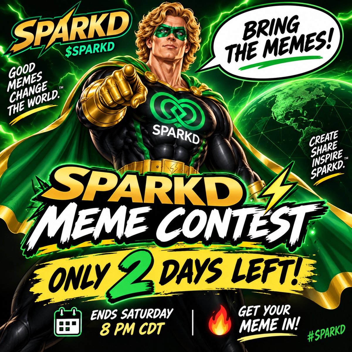 DeedSparks's tweet photo. Get your MEME in! Create, Submit, Enter! Votes decide 1rst, 2nd & 3rd place prizes!
#SPARKD #PumpFun #Solana #Memecoin #SolanaCommunity #MemeCoinCommunity #LFG https://t.co/ouDyzwVWEg
