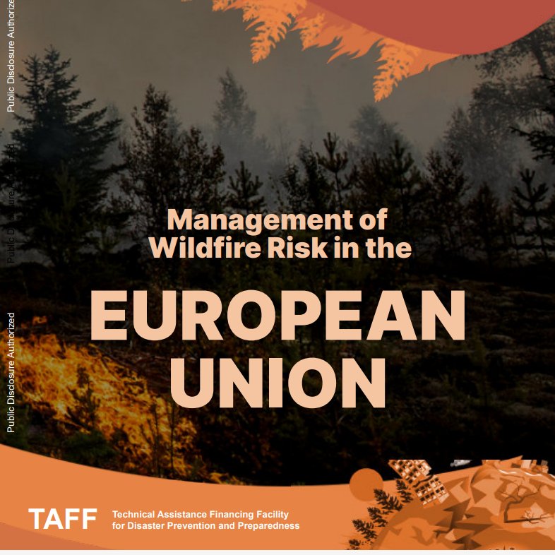 GFDRR's tweet photo. Spreading into regions once considered low risk, wildfires are threating lives, communities, and infrastructure across Europe.

Our report series takes a closer look at what can be done about it: https://t.co/Lc88zh7GUC #WorldFireCongress https://t.co/nZNGdtJD5h