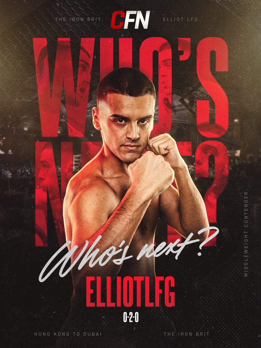 CryptoFightWeek's tweet photo. 🔥WHO'S NEXT FOR ELLIOTLFG? 🔥

0-2 and hungry to turn it around, who should @elliotlfg fight next on CFN? 🥊 https://t.co/LhVTvndzGH