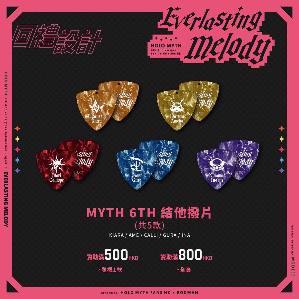 holomythfanshk's tweet photo. 中文版：
非常感謝各位熱烈嘅支持同參與🫶🏻

截至2026年9月10日
我們收到嚟自世界各地Myth fans嘅應援集資共為：
港幣 $8,688
美元$450

扣除平台手續費同合併款項後，最終金額共若為港幣$12,588

為咗感謝各位嘅幫助支持❤��‍🔥
所有超出集資目標嘅款項(HKD$588)將會用嚟製作額外應援物
應援物1 ：磨砂貼紙(將於合照當天派發）
應援物2 ：透明海報(眾籌者限定)
__________________________________________
由於集資目標已達成,所有集資已正式截止並關閉相關表格填寫

再次感謝每位Myth fans嘅合力支持❤️
#kfpicasso #callillust #gawrt #ameliart #inart
