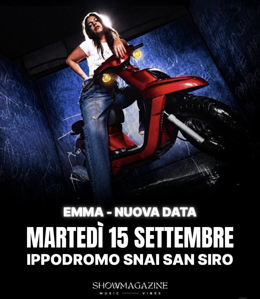 emmamarronecore's tweet photo. IPPODROMO SNAI SAN SIRO

MARTEDÌ 15 SETTEMBRE 2026

Ultimi biglietti disponibili:
https://t.co/jgU7rCX0kA

Rimborsi: 
https://t.co/oTYjlve8NA https://t.co/EPE5vEuLD4