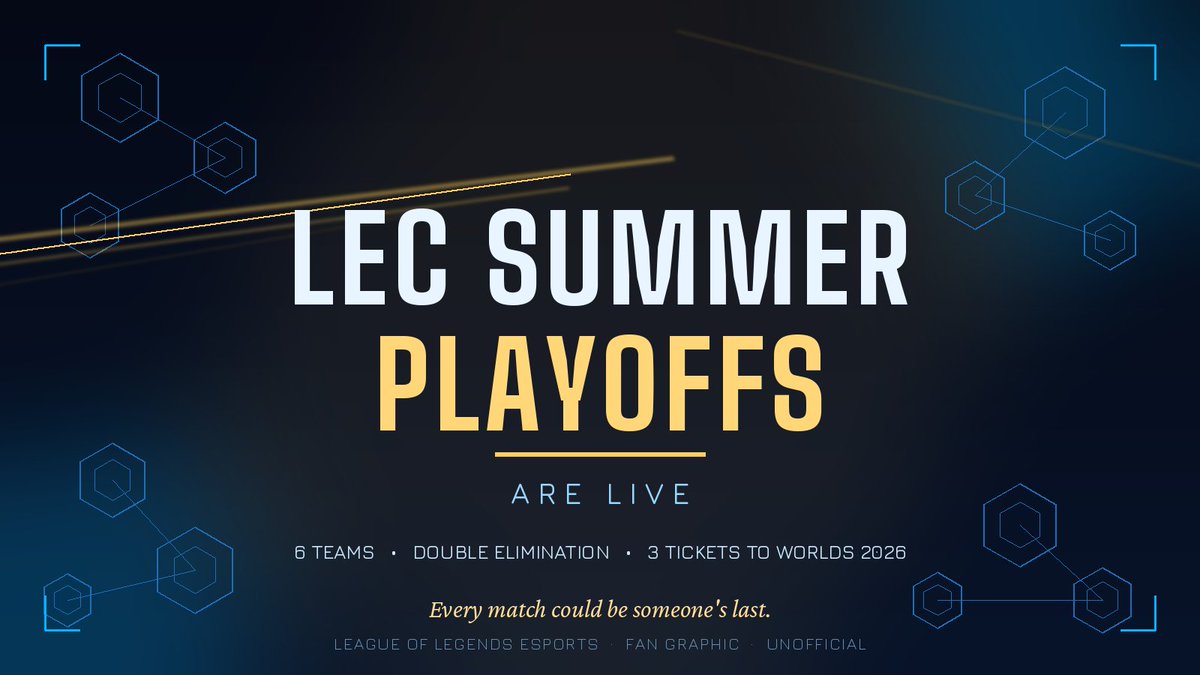 OGluminariluxo's tweet photo. LEC Summer Playoffs Day 4 is TOMORROW (Sept 11) in Berlin — and tickets are almost gone.

€15 gets you in the arena. Don't sleep on it.

🎟️ https://t.co/DmhlwWX5wd https://t.co/xqq6p5vUOv
