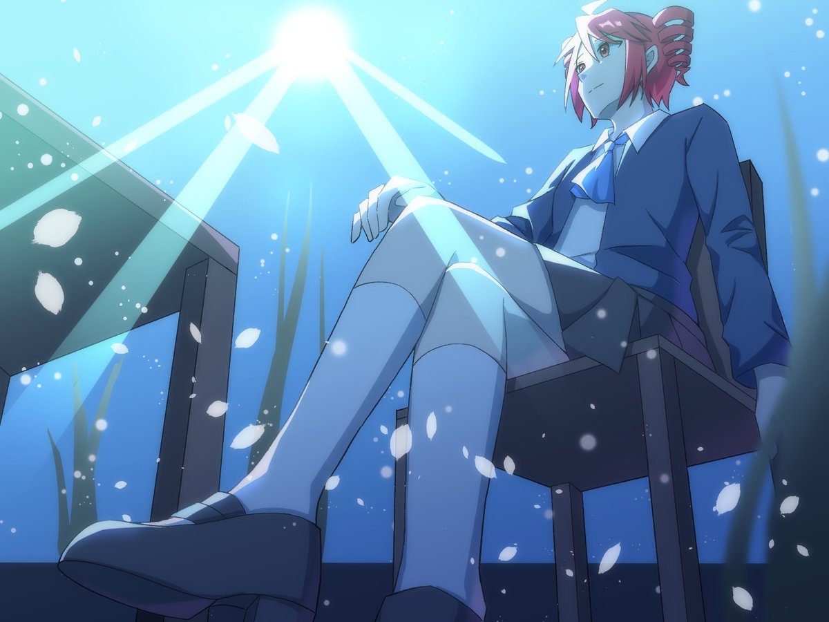 Neeesaka1117's tweet photo. #100曲ボカロ絵チャレンジ 4曲目 

みそさんの「アクアリウム」です

前回の3枚目(2か月前)でアオリのつもりが全然アオリになってなかったので、今回はバリバリにパース線引いてアオリに再挑戦です

作者様支援のためニコニコ静画にも載せていくことにします！ #重音テト https://t.co/jRz8JfTxQs