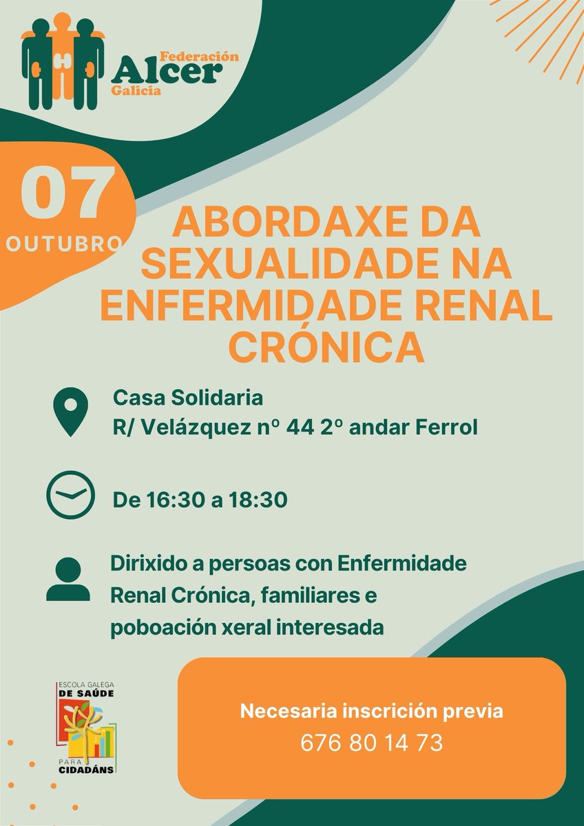 alcercoruna84's tweet photo. 🧡 𝗢𝗕𝗥𝗔𝗗𝗢𝗜𝗥𝗢 𝗗𝗘 𝗦𝗘𝗫𝗨𝗔𝗟𝗜𝗗𝗔𝗗𝗘 𝗡𝗔 𝗘𝗥𝗖

📅 7 de outubro
📍 Casa Solidaria de Ferrol
🕟 De 16:30 a 18:30 horas

#Alcer #AlcerCoruña #FederaciónAlcerGalicia #EnfermedadRenal #Sexualidad #Salud #Bienestar #Ferrol https://t.co/7mnLKrfhCk