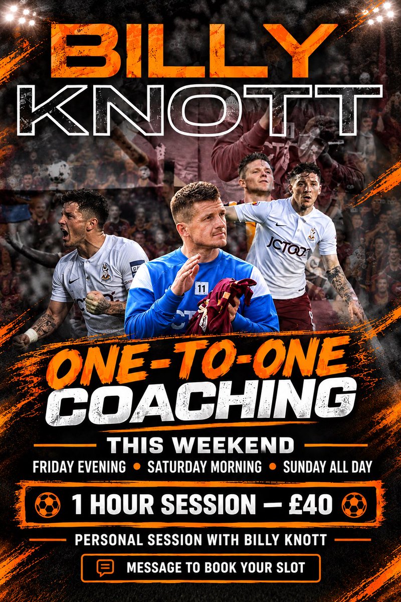 BillyKnott81279's tweet photo. You need session let me know all sorted let’s get this going ⚽️ https://t.co/5DJW9PDFuS