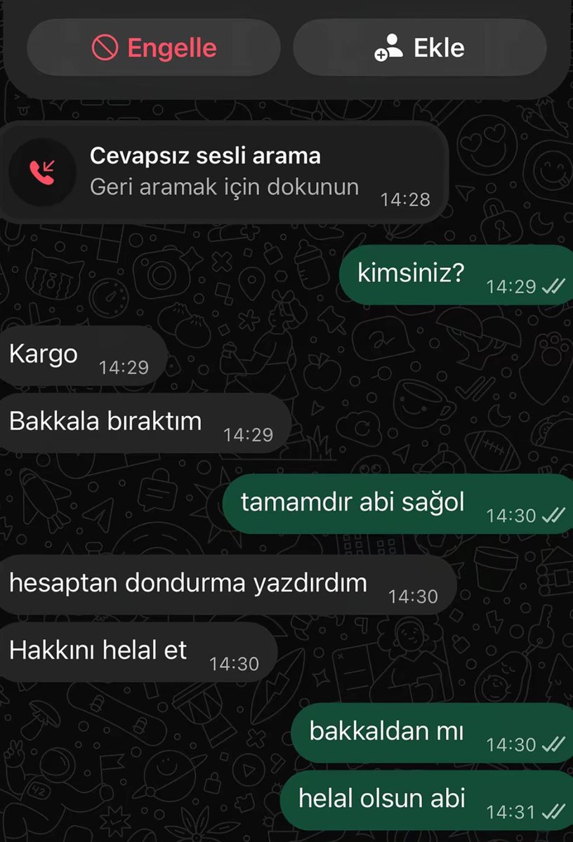 bombalipilav's tweet photo. helal olsun abi https://t.co/nue0r1BnsY