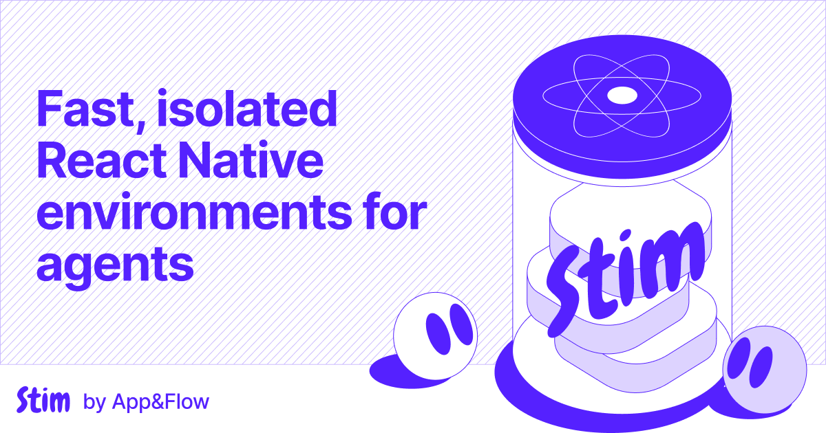 appandflow's tweet photo. Engineers today run several agents in parallel. On a React Native app, those agents fight over ports, simulators, and rebuilds. 

Today we're open-sourcing Stim, our agent-first CLI that gives each agent its own isolated RN/@expo environment. https://t.co/OSsGTCYhsb