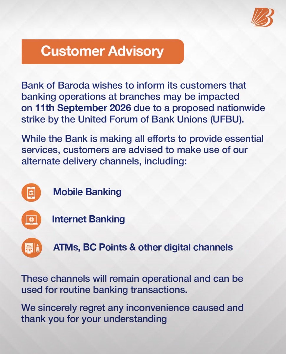 13thbipartite's tweet photo. To @FinMinIndia , @nsitharaman and Unknown Stakeholders,

👉Please refer these communications from various banks. 

👉The banking is not dependent upon 2-3 extra Saturdays every month. Even bankers are compensating for Saturday’s time. So approve justified demand. https://t.co/D5icS8yhFp