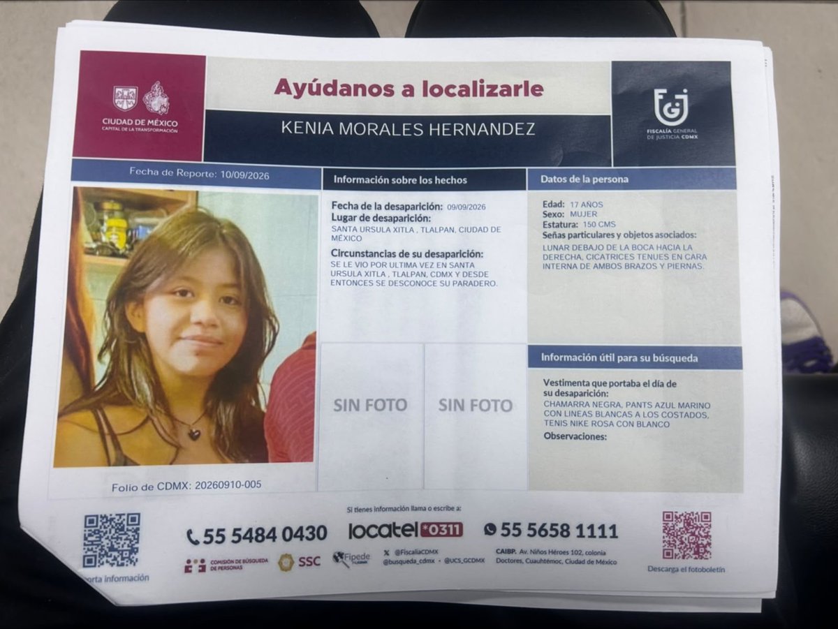 PLBlanca1975's tweet photo. Por favor compartan la foto, deseamos que pronto esté con su familia sana y salva.
@TlalpanVecinos @TlalpanAl https://t.co/C3i3y64uR8