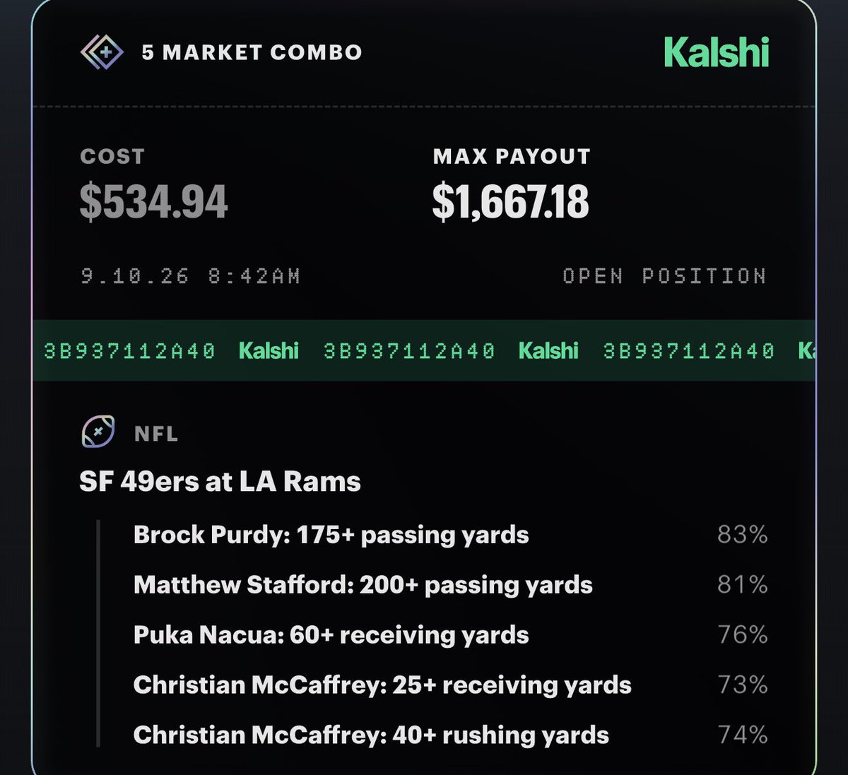 HitLabPickz's tweet photo. NFL LOTTO FOR TODAY🫟✅

JOIN THE FREE DISCORD FOR ALL PLAYS ✅🔥

https://t.co/JUfxd5RZuk

#GamblingX #GamblingsTwitter #nfl 
#GamblingCommunity #prizepickswinning https://t.co/fxzhGbo6vV