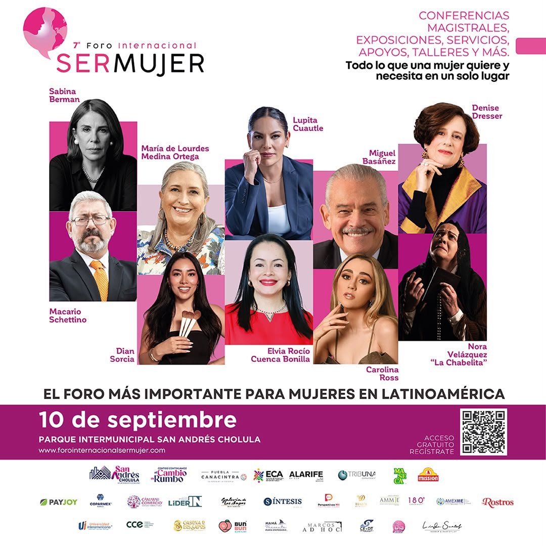 Ultrapuebla's tweet photo. ♀️ La presidenta municipal de San Andrés Cholula Lupita Cuautle encabeza la 7ª edición del Foro Internacional #SerMujer, un espacio para fortalecer el diálogo, la participación y el liderazgo de las mujeres. https://t.co/iwu1QSgJsS