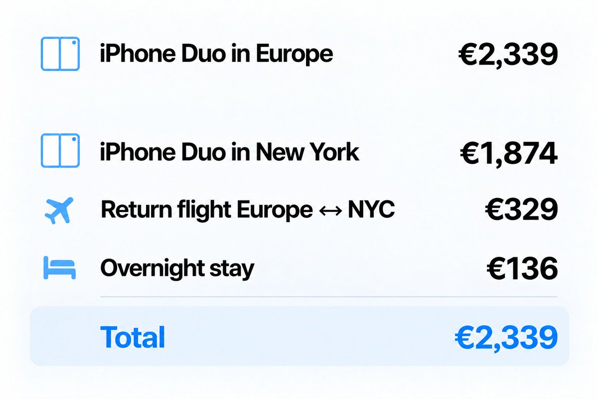 juanbuis's tweet photo. buying iPhone Duo in europe? why not add a free weekend trip to NYC https://t.co/KWB2prVlzC