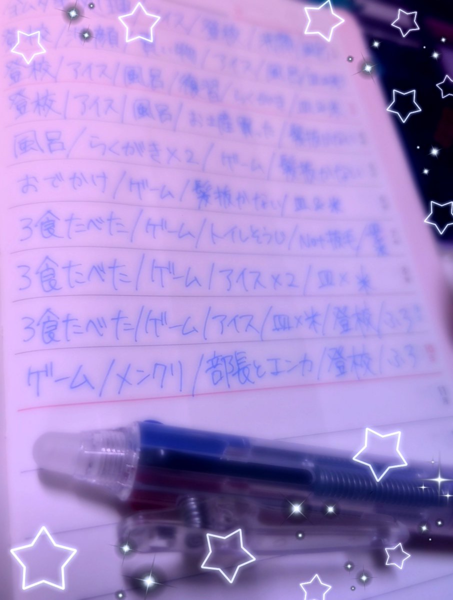 ES_ningen's tweet photo. こんな感じで、デイリーログの片面は出来たことログみたいなことを書いています。どんなに些細なことでも“やれたら”書く❗
 #手帳  #日記 https://t.co/8LgxOyFC9C
