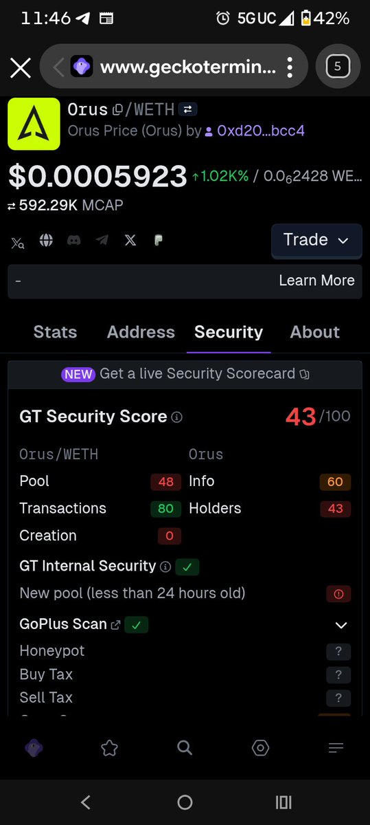 Bit_Asset_CEO's tweet photo. @Orus_agent  Will you get a protocol audit by Hacken or Certik? Otherwise it looks scary 😮 https://t.co/omMNTth2JX