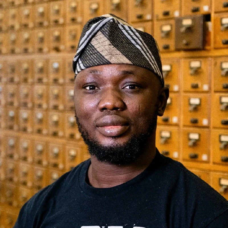 MSLIS student Rasheed Adigun