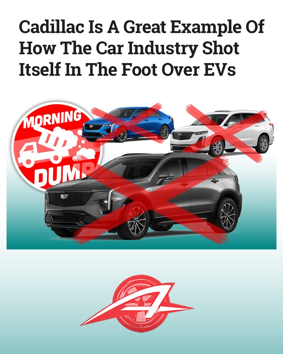the_autopian's tweet photo. "I like [Cadillac] and, generally, think it does a good job. The GM luxury unit makes Blackwings, and any organization that creates Blackwings can be forgiven many sins. What was Cadillac’s sin? Optimism." This and more in The Morning Dump --> https://t.co/BDN1lGOtt1 https://t.co/nGLyInp2q5