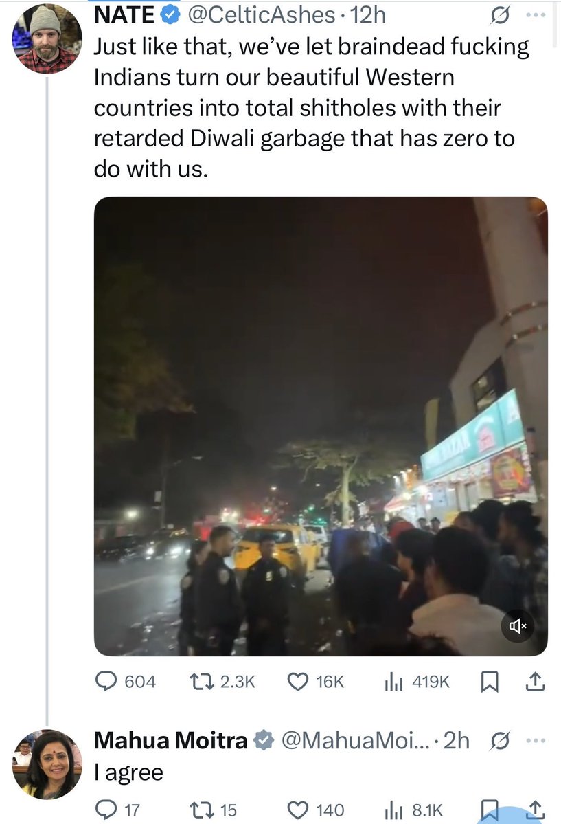 CopiumState's tweet photo. Reminded of a sitting Parliament MP interacting with a MAGA racist white nationalist while casually justifying racism lol. https://t.co/hHKy4snM7f