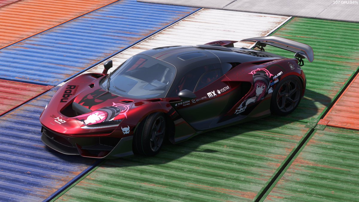 rockstar_4039's tweet photo. Mclaren W1 - ブルーアーカイブ ラブ（水着）を作った。 本当に簡単に作ったよ。 どうせこの車にデカールを貼るにはすごく悪かった。🫠
114 652 861 https://t.co/Rzbkr5VA5x