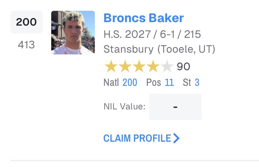 BroncsBaker's tweet photo. https://t.co/gpZScbfVmQ.   
Updated 🎥 ⬆️ 

📍What a wild ride..🥷.  Senior season moving way too fast.

🟡🔵 TAKEMEHOME https://t.co/C0wyC9NQgp
