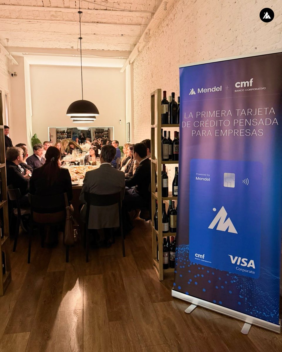 somosmendel's tweet photo. Hay conversaciones que fluyen mejor alrededor de una mesa. 

Junto a Banco CMF, compartimos una cata de vinos con líderes de empresas argentinas: una pausa de la rutina, buenos sabores y el espacio ideal para conocernos. 

Gracias a todos los que fueron parte 🤝🏼 https://t.co/NmnGoZ5g75