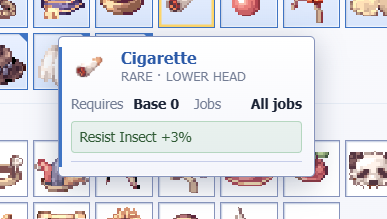 KrackHood's tweet photo. Found a Cigarette with Insect Resist +3% 👀🚬 Not exactly the drip I was looking for, but hey, free stats are free stats 😂 Gotta keep farming and see what RNG cooks up next! 🔥🐛 #IdleRO @IdleROGame https://t.co/SZacgUnnHx