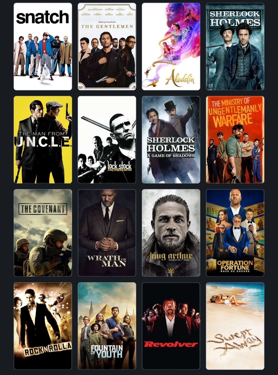 ILoveToTalkFilm's tweet photo. What is your favorite Guy Ritchie movie? https://t.co/8NyqbTByfP