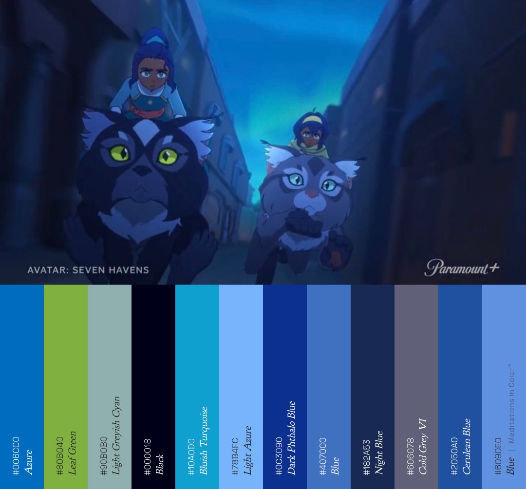 MeditateColor's tweet photo. @DiscussingFilm SO MANY GOOD PALETTES! We did a second set of color studies. https://t.co/RXfpDee8Cx