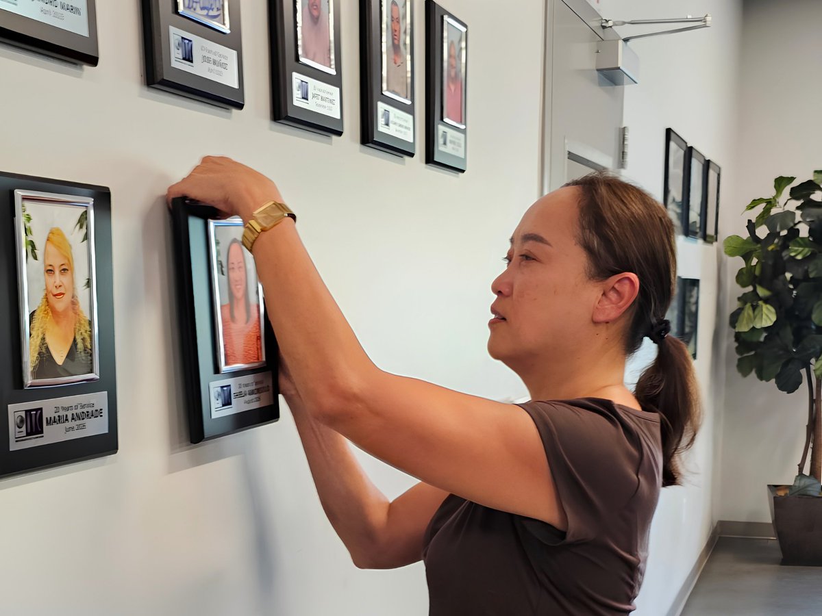 ITCManuf's tweet photo. Recently, Shiela Amorsolo became the newest addition to ITC’s 20+ Years of Service wall!

One thing that came through while celebrating this milestone is how much she values both the people she works with and genuinely loves the work she does.

Congratulations, Shiela! https://t.co/DfLbK8vz5U