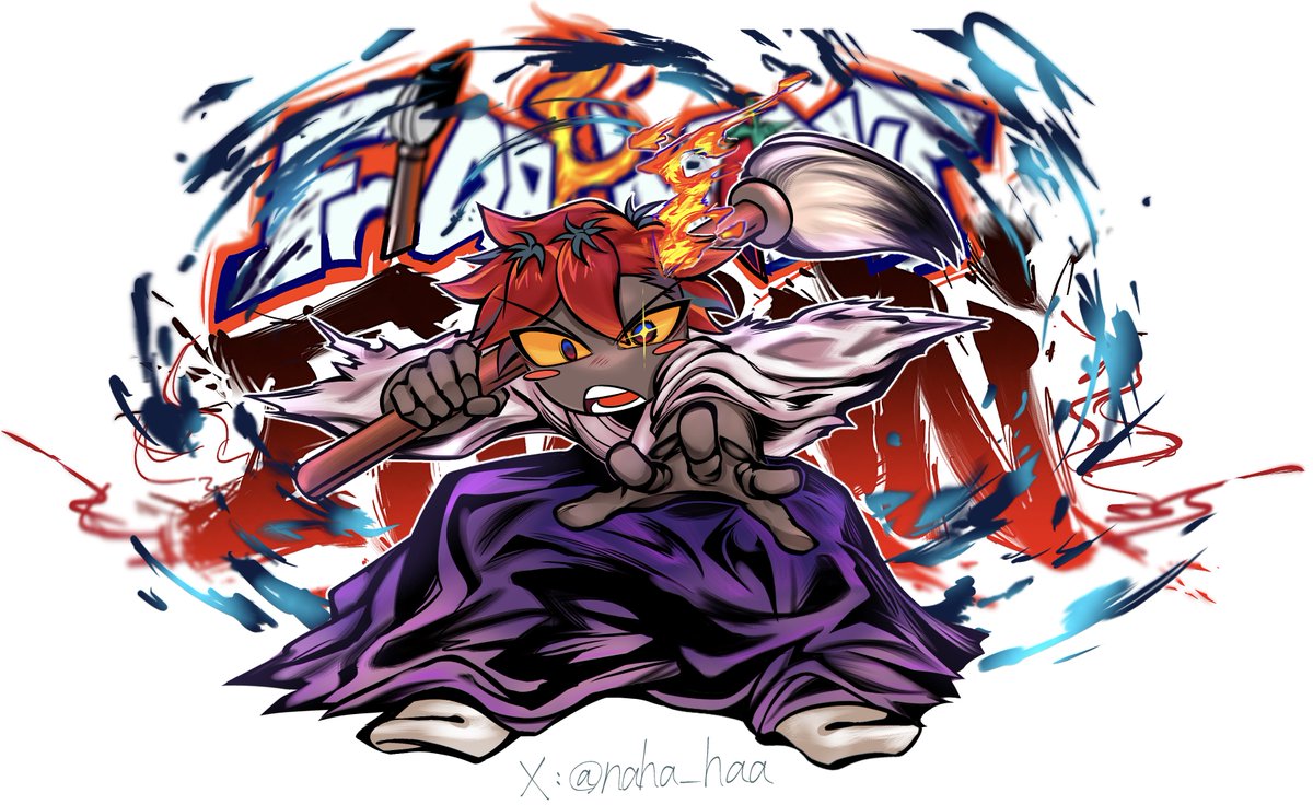 naha_haa's tweet photo. work in  progress :)
This will be used as the cover for GameBanana
#fnftouga #fridaynightfunkinmod https://t.co/VRWcyHXE4e