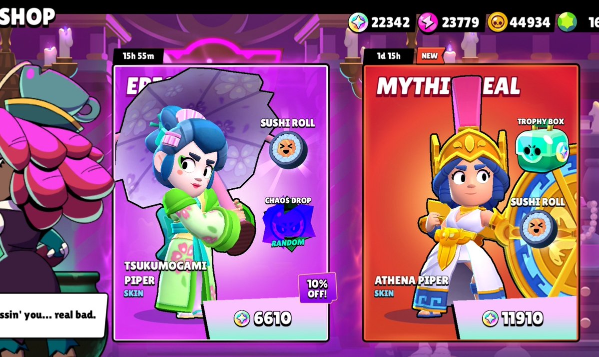 EsSebas7ardo's tweet photo. *juego Maisie todos los días desde la actualización para tener más probabilidad de que me salga su skin de Dragón*

Brawl Stars: asere y quien e meisi? ami esa no me suena

*juego 5 minutos con Piper*

Brawl Stars: https://t.co/nK3yN9Bnxu