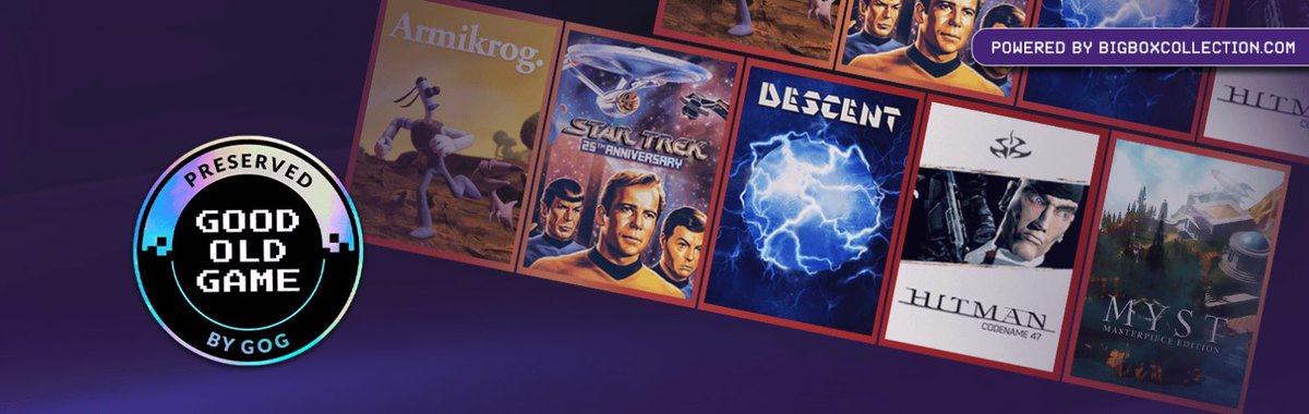 Pirat_Nation's tweet photo. GOG Preservation Program now lets you download 3D scans and printable versions of the original big-box PC packaging for selected classic games.

The first games include Star Trek: 25th Anniversary, Armikrog, Descent, Hitman: Codename 47, and Myst.

So if you miss those huge ’90s PC boxes, you can literally print your own.

It’s not like owning an original physical but it’s a really nice option for collectors, especially since so many old PC boxes have disappeared over the years.