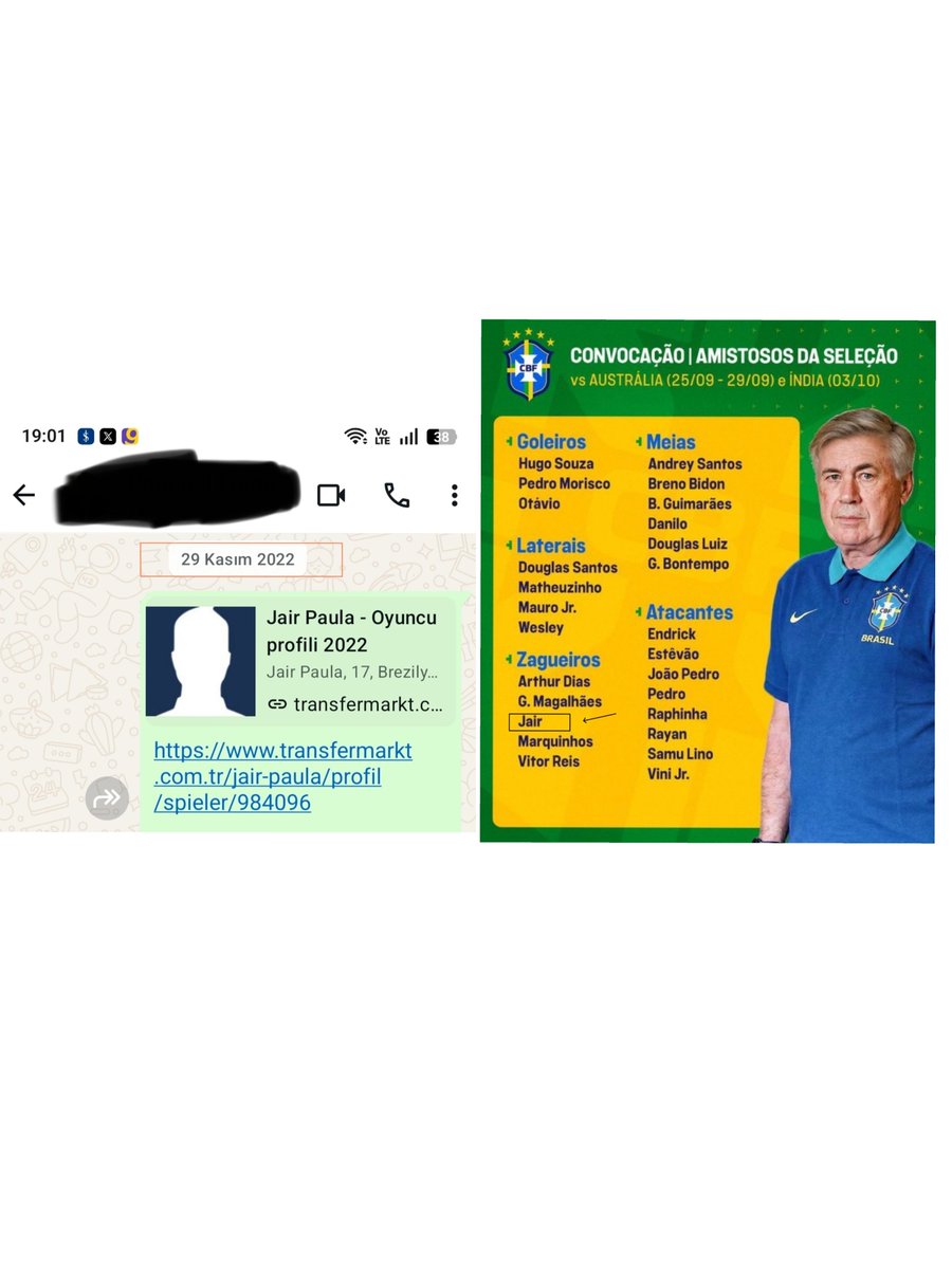 Instinctball's tweet photo. I am very happy to see Jair from @NFFC to be included in Brazil National Team's coming fixtures by Mr Ancelotti. https://t.co/pCywdZd59N