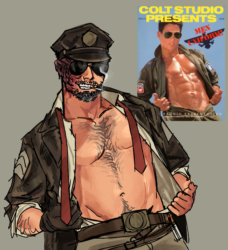 tpewyrm's tweet photo. coyle redraw i got held at gunpoint to do https://t.co/uU4A7UknWf