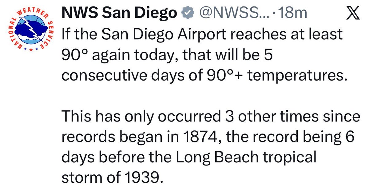 InkwellNomad's tweet photo. @WishYewKnew_ @ChrisMartzWX Seems exceptional, no? The data certainly seems to support an exceptionally hot summer, even by El Niño standards and we’re only one-third of the way through the month. https://t.co/atDlLgX7E7
