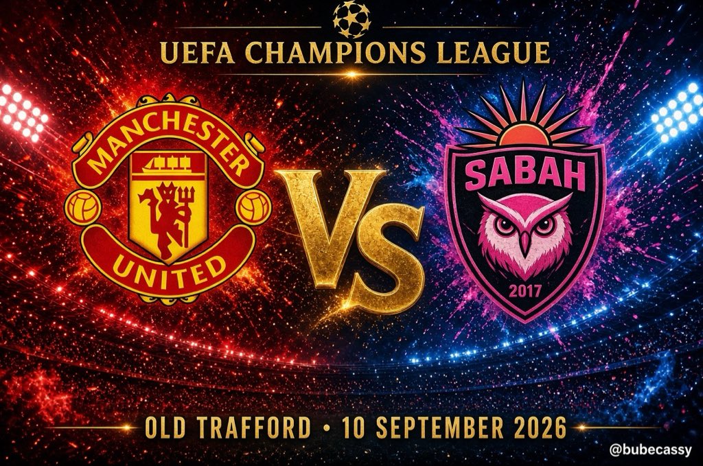 BubeCassy's tweet photo. Getting ready for a goal fest tonight.
Manchester United vs Sabah https://t.co/3HnyCWhkvA