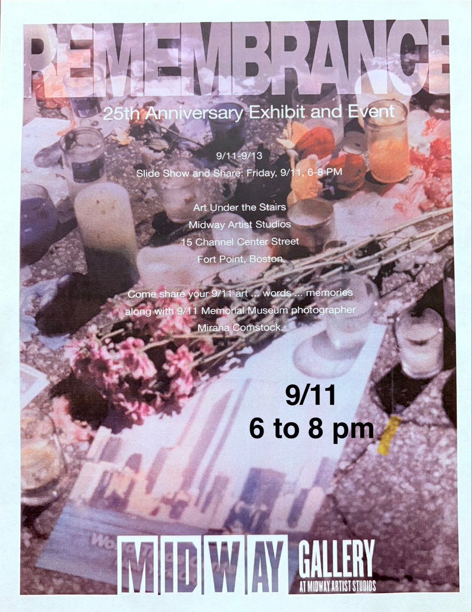 FPNA_Boston's tweet photo. Art in #FortPoint @ Midway Gallery
"A Refigured Tarot" Art Opening Tonight (9/10) from 5pm-8pm at 15 Channel Center St. 
9/11 Remembrance: 25th Anniversary &amp; Community Gathering featuring photography and spoken word from 6pm to 8pm. 
RSVP &amp; more info at https://t.co/nOaMU56tgY https://t.co/5Z121lsAkP