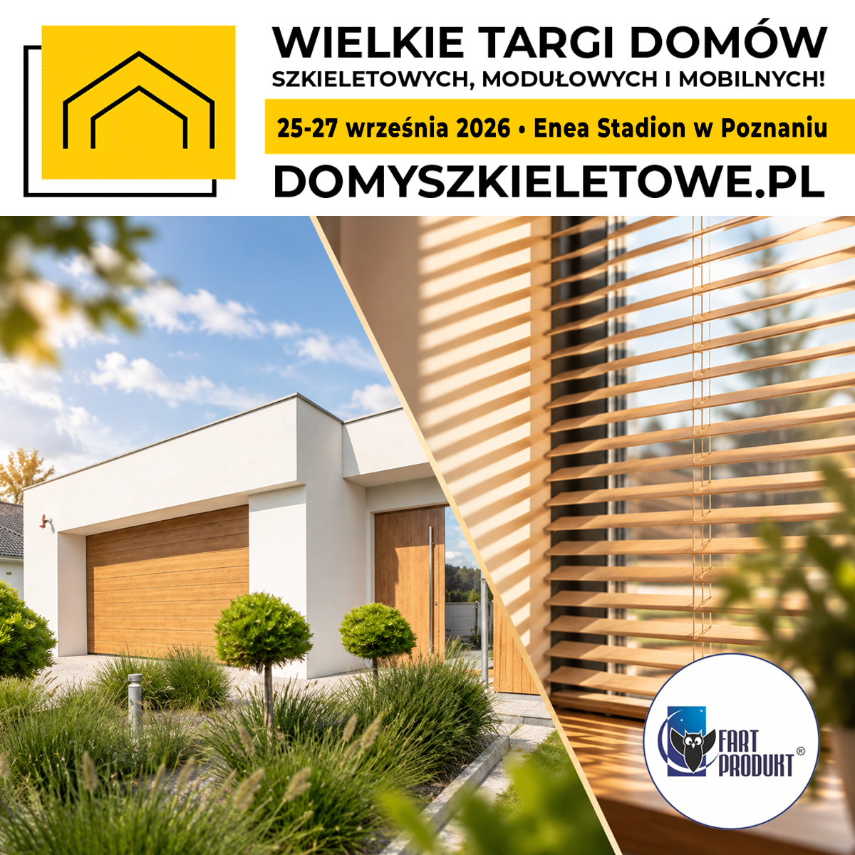 budujemydomy's tweet photo. 💥3…2…1... firma Fart Produkt została wystawcą Wielkich Targów Domów Szkieletowych, Modułowych i Mobilnych, które odbędą się w dniach 25-27 września 2026 r. przy Enea Stadion w Poznaniu!🏡

Prezentacja Wystawcy🤝✅

Fart Produkt w swojej ofercie posiada:

- Roletki materiałowe
- Żaluzje
- Plisy
- Verticale
- Moskitiery
- Rolety screen
- Rolety zewnętrzne
- Żaluzje fasadowe
- Bramy garażowe

➡️ Dane kontaktowe:

Fart Produkt sp. z o.o. sp. komandytowa
ul. Towarowa 3, 87-100 Toruń
woj. kujawsko-pomorskie
e-mail:biuro@fartprodukt.pl
telefon: +48 56 623 55 77
https://t.co/uW8P5eiOx1

#fartprodukt #rolety #zaluzje #plisy #bramy #roletki #moskiery #targidomow #poznan #targidomowszkieletowych #targidomowmodulowych #targidomowmobilnych #eneastadion

➡️ Informacje o najbliższych Wielkich Targach Domów Szkieletowych, Modułowych i Mobilnych (25-27 września 2026 r., Enea Stadion w Poznaniu):

Strona internetowa targów: https://t.co/Z42I28JhrC

Wydarzenie w serwisie Facebook: https://t.co/eaAr1K1o4S

🎟Kup bilet w promocyjnej cenie na najbliższe targi w Poznaniu już teraz👉 https://t.co/uoYrjbJjIU

📣 Chcesz zostać wystawcą?
Razem z nami twórz to spektakularne wydarzenie! ✨
📞 Zadzwoń: 500 700 246
📩 Napisz: kontakt@domyszkieletowe.pl

Oferta dla wystawców: https://t.co/bPcymqgk9r

🔜 Do zobaczenia na Wielkich Targach Domów Szkieletowych, Modułowych i Mobilnych w Poznaniu!🎉🏡

👷‍♂️ Organizator: https://t.co/k8xH0ntWhw