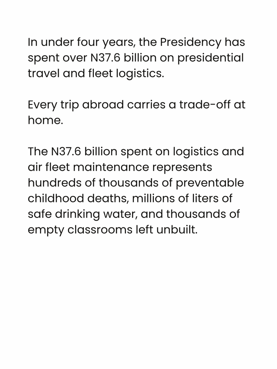 wearegst's tweet photo. This is what Tinubu’s travel-blogger lifestyle is costing Nigerians. https://t.co/upwXKf45qm