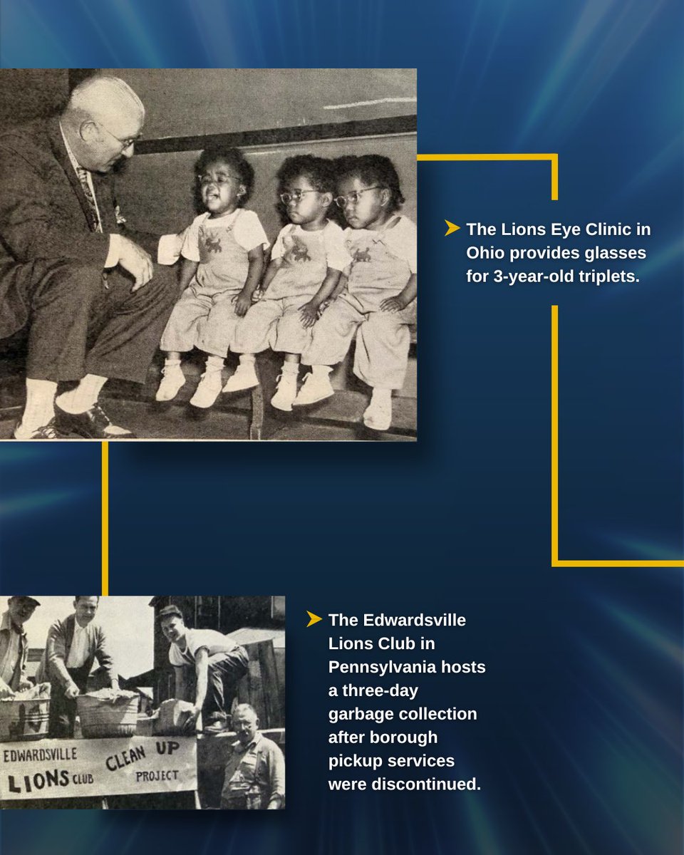 lionsclubs's tweet photo. 1952 marked a fresh start for much of the world. In the years following World War II, a strong sense of determination was in the air as people focused on creating opportunities for the future. 

Here's a look at what Lions were up to during this period of renewal. https://t.co/uI1lI8x0bZ