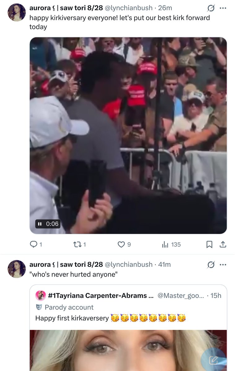 TheWuhanClan's tweet photo. Meet @lynchianbush aka Abigael Wilson of San Luis Obispo county, CA and a public employee with @CalPoly university. She has spent the day celebrating Charlie Kirk’s death, posting the murder video. She previously called him “deepthroat” Kirk, and said his death could have been more brutal. In response to a @benshapiro post about doing campus visits after Charlie’s death she posted a gif of shooting a gun. Abbigael is also a graduate student with @SJSU 
@CPMustangNews @UofCalifornia