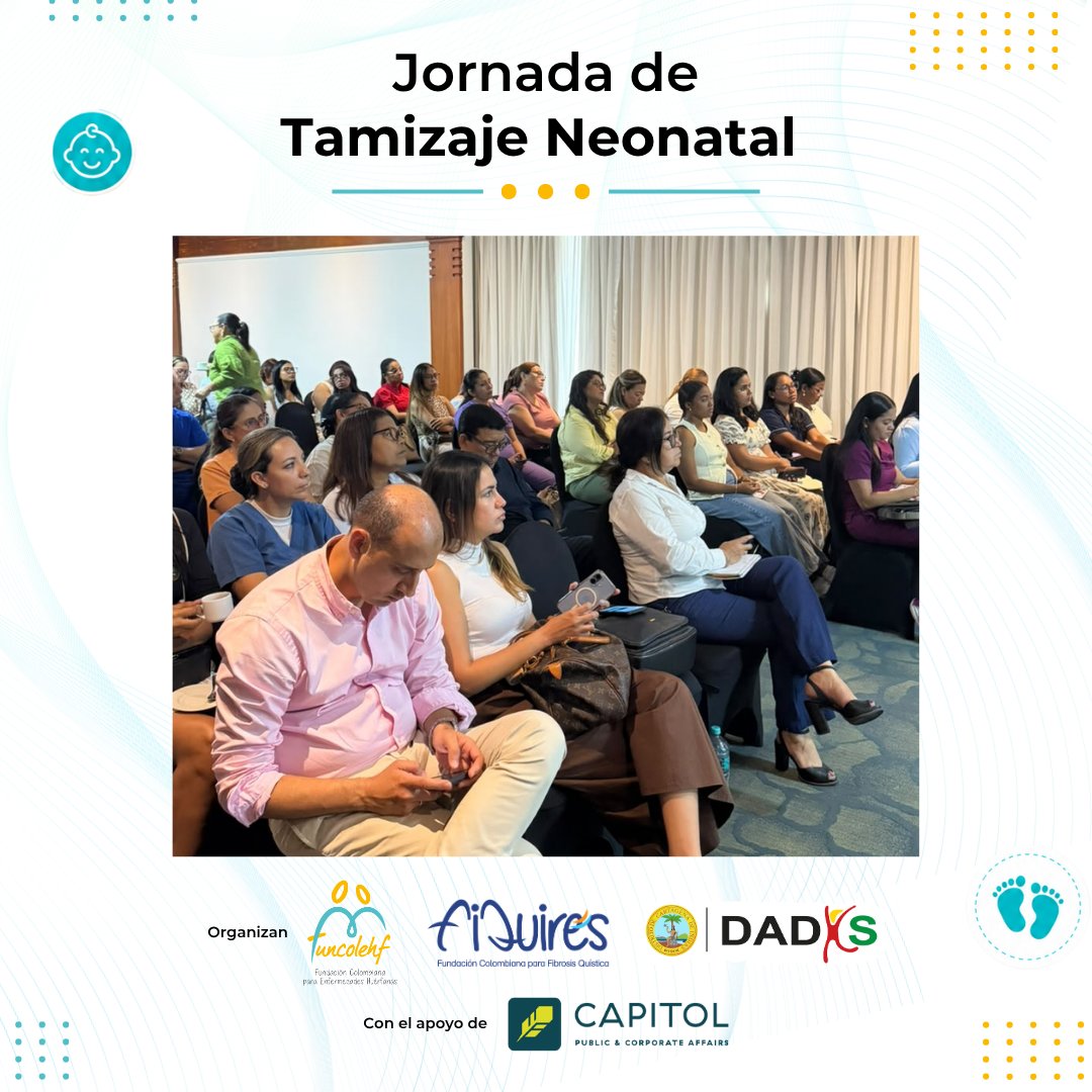 FAMILIAFQ's tweet photo. Un trabajo articulado hace la diferencia: la Jornada de #TamizajeNeonatal reunió al Distrito Administrativo Distrital de Salud (DADIS), a las Secretarías de Salud y a nuestras fundaciones en un mismo propósito. 🤝
@GobDeBolivar @AlcaldiaCTG
#DADIS #FUNCOLEHF #FIQUIRES https://t.co/8PaC7b1fvG