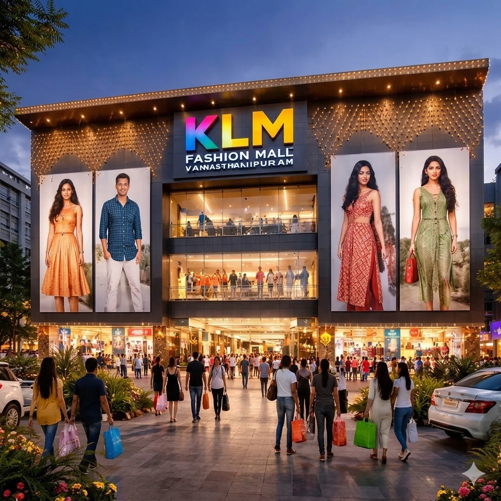 andregreen46290's tweet photo. Calling all Hyderabad trendsetters! Whether you’re prepping for a wedding or refreshing your daily look, KLM Fashion Mall in Vanasthalipuram is your new go-to destination. Tap the link in our bio for a full mall tour. https://t.co/0vW0gHbZAQ